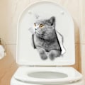 Pikkukuva 1 / 5: /#/Seinänkoriste-esine kissat kissanpennut seinätarra wc-setti 2 kpl/#/