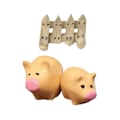 Miniatyrbild 1 av 5: 3 st/set Anime Figurin Hög Simulering Dekorativa Mini Actionfigurer DIY Tillbehör för Trädgård 1