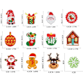 Miniatyrbillede 2 af 5: ##/26 stk. Julejern- og sybroderede patches til håndværk, tøj##/