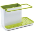 Miniatyrbilde 2 av 4: Hvit/Grønn Caddy - Vaskeservant oppbevaring/organisator med integrert avløp