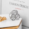 Miniatyrbild 2 av 5: ##/2 halsduksringar i legering med diamant##/
