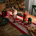 Miniatyrbillede 5 af 5: ##/Julebordløber dekoration, dug, 35*200cm, frynser##/