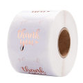 Miniatyrbillede 1 af 4: 3X500 stk. julemærker rulle?etiket ny hvid bronze tak reusable&