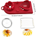 Miniatyrbild 1 av 4: Ägg Slicer Cutter Ägg Slicer, 2 i 1 Rostfritt Stål Ägg Slicer, Mu