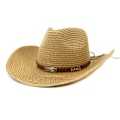 Pikkukuva 3 / 6: ##/Cowboy-hattu naisille ja miehille, western-hattu leveällä reunalla ja hihnalla##/