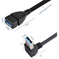 Pikkukuva 3 / 5: SuperSpeed ??USB 3.0 uros-uros-jatkojohto ylös ja