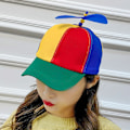 Miniatyrbilde 2 av 5: ##/52-54cm Klassisk Propellhatt Fargerik Morsom Hatt Propell Baseball Caps Morsom Dragonfly Anti-propellhatt for Barn##/