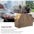 Miniatyrbillede 2 af 5: ##/Bærbar Canvas Indkøbspose Brændeopbevaring Organizer Pejs Adgang##/