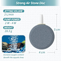 Miniatyrbillede 2 af 5: /#/Akvarie 4CM Luftsten Disk Boble Diffuser Udløsningsværktøj til Luft/#/