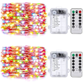 Miniatyrbillede 2 af 5: 2 Pak 33ft LED Lysstreng med 100 Multifarvede LED'er, Batteri
