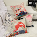 Miniatyrbilde 5 av 5: ##/Japansk Fuji Ukiyo-e Putetrekk Sofa Bil Hjem Seng##/