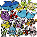 Miniatyrbillede 1 af 5: /#/Stryge-på patches 14 stykker stryge-på patches til børn/#/