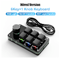 Miniatyrbild 1 av 5: ##/Mini Macro Mekaniskt Speltangentbord 6 Tangenter Enhands USB PC-tangentbord med Programmerbara Knappgenvägar Anpassad Funktion för Windows för Vista##/