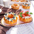 Miniatyrbild 4 av 5: Donutmodell Intressant Slitstark Lättviktig Simulerings Fruktkaka Donut Matmodell för Hemmet B