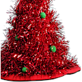 Miniatyrbild 3 av 5: ##/(Röd utan lampor) Julgran hatt, Julhatt för barn##/