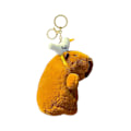 Miniatyrbilde 1 av 5: Capybara Plysj Nøkkelring Leke Kosedyr Anheng Dyre Sjarm Nøkkelorganisator Barn Voksne Ryggsekk Tilbehør D
