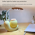 Miniatyrbillede 1 af 5: LED Skrivebordslampe med Penneholder Tegneserie Dyr Snegl Multifunktionel