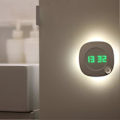 Miniatyrbild 4 av 5: LED Rörelsesensor Nattlampa Digital Tidsvisning Klocka Sovrum Badrum Lampa 1