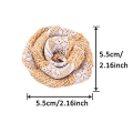 Miniatyrbillede 5 af 5: 30 stk. Burlap Blomster - Burlap Blomst - Burlap Sløjfebånd DIY