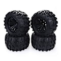 Miniatyrbillede 2 af 5: 4 stk. 1/10 Truck Hjul Dæk til HPI HSP Savage XS TM Flux ZD Racing LRP