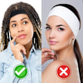 Miniatyrbild 4 av 5: 3-pack Wig Elastiska Band för att Hålla Håret på Plats 3cm Svart Nylon E