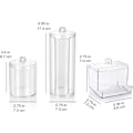 Miniatyrbillede 1 af 5: Tredelt Makeup Organizer - Vatpindsholder og Multi-