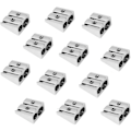 Miniatyrbillede 2 af 5: 12 stk. Metalstiftspids-spidsere Dobbelt Hul Skoleblyantspidser