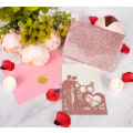 Pikkukuva 4 / 5: 5 kpl 3D Romanttisia Pop Up -Onnittelukortteja, Vuosipäiväkortti, Hääkortti
