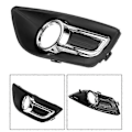 Miniatyrbilde 5 av 5: 1 par for Citroen C4 2008-2011 krom frontfanger tåkelys deksel front tåkelys ramme