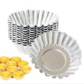 Miniatyrbild 2 av 5: ##/Bakform set med 10 tartlets Ø7.5cm små fruktkakor runda##/