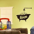 Badekar Dør Selvklæbende Vægstickers, Kreativ Vandafvisende Re