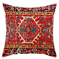 Pikkukuva 4 / 5: ##/(4 kpl) punainen kukka tyynynpäällinen 45*45cm##/