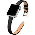 Miniatyrbillede 1 af 5: Sort - Kompatibel med Apple Band 41mm 40mm 38mm, Tynd til Kvinder