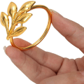 Miniatyrbillede 3 af 5: Guld + Blade, 10 stk. Guldfolie Servietringe, Servietring, Serviet
