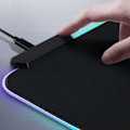 Miniatyrbillede 2 af 5: (Sort, 300*250*4mm) Ekstra Stor RGB Gaming Mousepad - Skridsikker
