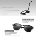 Miniatyrbillede 4 af 5: Cornice Nera/ Lente Grigia Polarizzata Retro Round Semi Rimless