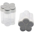 Miniatyrbild 2 av 4: 2-pack 5-i-1 Kryddburkar med lock, transparenta plastkryddburkar för K