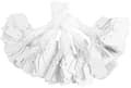 500 prislappar i papper (vit, 2x3 cm), p-etiketter