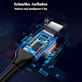 Pikkukuva 3 / 6: ##/Type-C - Lightning -nopea lataus -latauskaapeli 2m musta USB-C##/