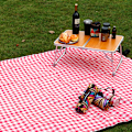 Miniatyrbillede 5 af 5: 100*150CM Rød og Hvid Ternet Picnic Tæppe - - Fugtbestandig
