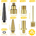 Miniatyrbillede 1 af 5: 14 stk Cykelpumpe Adapter, Cykel Dæk Pumpe Adapter, Cykel P
