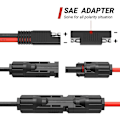 Miniatyrbillede 2 af 5: ##/MC4 til SAE Adapter til Solpanel til 10 AWG SAE Adapter - 50cm R##/