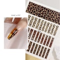 Miniatyrbild 5 av 5: Nagelsticker Levande 3D-effekter Ultratunna Populära Leopard Sliders Konstdekorationer Djurmönster för Manikyr 7