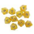 Miniatyrbilde 1 av 4: 10 stk. 8-sidige terninger D8 polyedriske terninger for selskapsbordspill gul