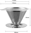 Miniatyrbillede 2 af 5: Papirløst Genanvendeligt Kaffefilter i Rustfrit Stål
