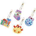 Miniatyrbild 1 av 5: ##/Diamantmålad Nyckelring Jul Kristalldiamant##/