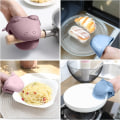 Pikkukuva 5 / 5: (Sininen) Silikonikäsineet, Mini Lämpöä Kestävä Uuninkäsine, Ei-Li