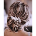 Miniatyrbild 1 av 5: ##/(Silver) Silver Bröllops Kristall Hårviner Blomsterblad Huvudbonader Bröllopshårtillbehör För Brud##/