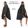 Miniatyrbild 5 av 6: ##/Regnrock Mode Unisex Regnponcho Andningsbar Med Förvaringsväska##/