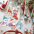 Miniatyrbild 4 av 5: ##/5-pack DIY Diamantmålning Nyckelringar till Jul##/